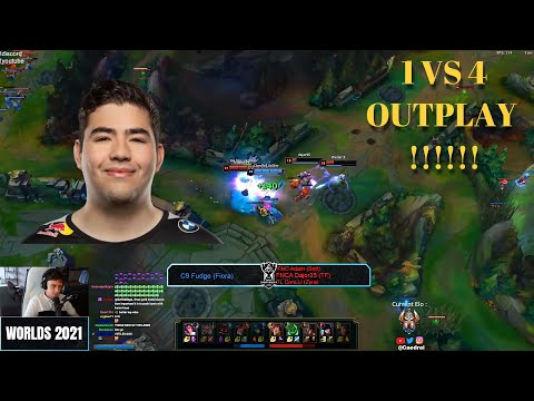 C9 Fudge Insane 1 VS 4 Outplay !!!!! Fudge Factor Power