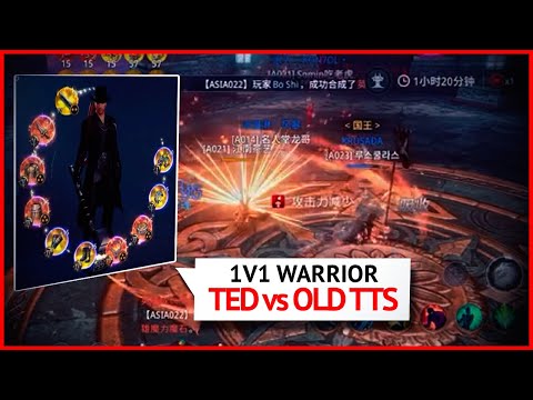 1v1 OLD TTS vs TED, TOP 1 & 2 GUERREIRO 855K & 813K - MIR4