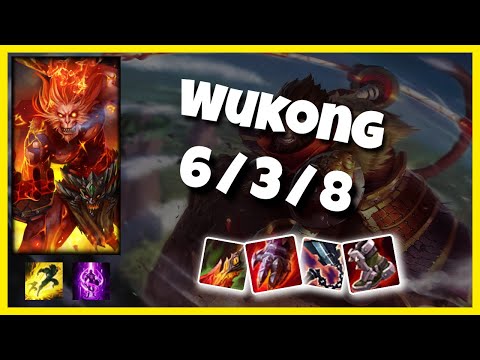 Wukong vs Gragas 11.2 Top Lane S11 Challenger Gameplay (6/3/8) - OCE