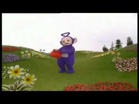 Teletubbies - Tinky Winky sang ein Lied in seine Tasche