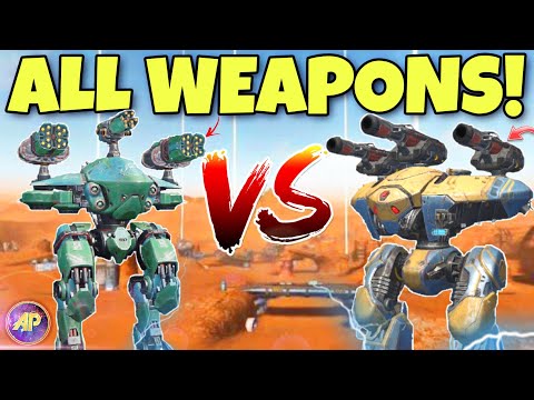 🔥 TITAN SHARANGA VS MUROMETZ COMPARISON WITH ALL WEAPONS || War Robots Test Server ||