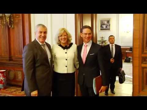 Jyrki KATAINEN and Corina CREȚU launch Investment Plan roadshow in Bucharest, Romania