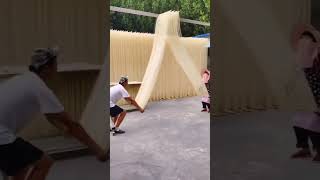 Download lagu The Very Traditional Way Of Hand Made Pull Noodle #satisfying #short mp3