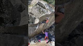 Video thumbnail of Atlantis, V6 (low). Yosemite Valley