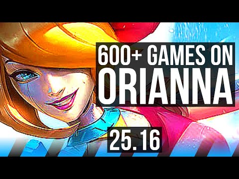 ORIANNA vs YASUO (MID) | 600+ games | KR Master | 25.16