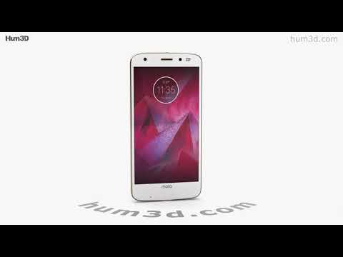 Motorola Moto Z2 Force Fine Gold 3D model by 3DModels.org
