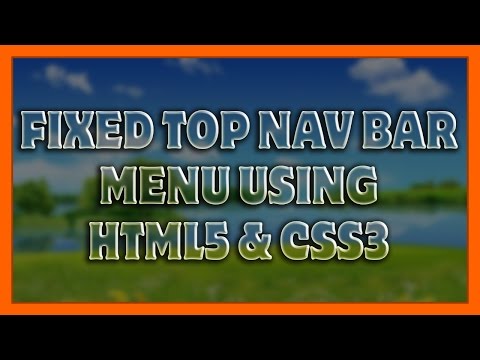 Fixed Top Navigation Menu Using HTML5 CSS3 | Fixed Bottom Footer | Web Design Tutorial