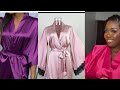 How to Sew a ROBE// DIY : Bridal Satin Robe