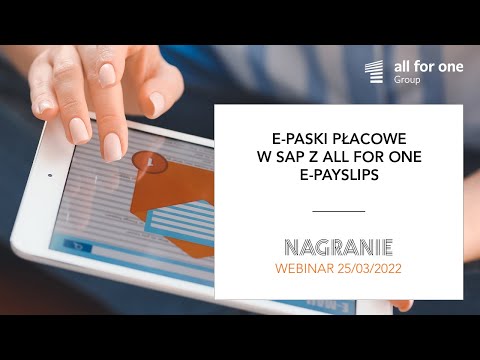 E-paski płacowe w SAP z All for One E-Payslips