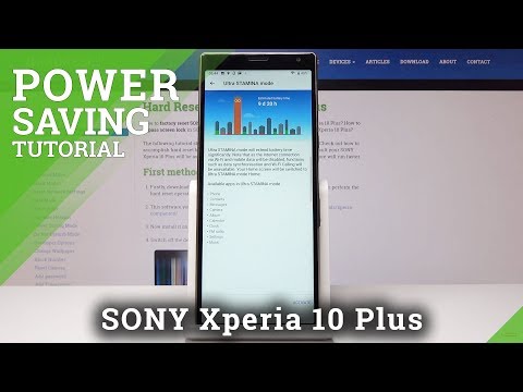 How to enable Power Saving Mode in Sony Xperia 10 Plus - Low Power Solution | HardReset.Info