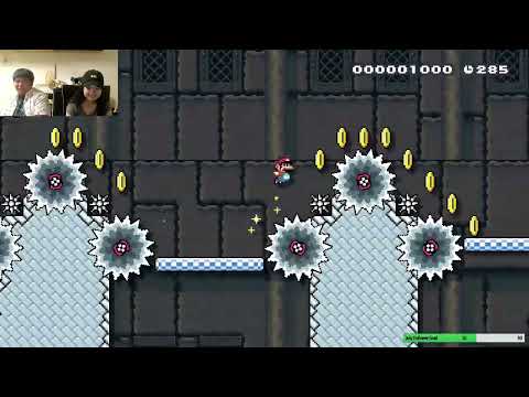 Lamsauce gets through this INSANE Mario Maker 2 level ! (ft. Mickey)