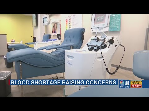 Blood shortages raising concerns, blood banks desperate to bring in more donors