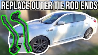 HOW TO REPLACE OUTER TIE ROD ENDS ON KIA OPTIMA | HYUNDAI | 2.0L | 4 CYLINDER | DIY | FULL PROCESS