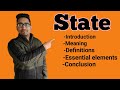 State And Its Essential Elements What Is State What Are The Essential Elements Of The State State