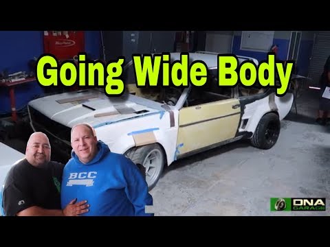 FIAT 131 GOES WIDE BODY!   (DNA GARAGE) RALLY CAR