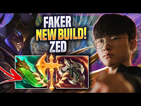 FAKER TRIES NEW ZED BUILD! - T1 Faker Plays Zed MID vs Syndra! | Preseason 2023