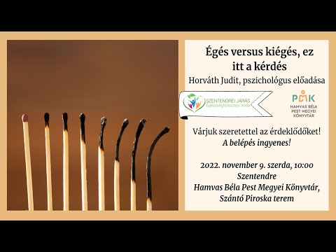 Égés versus kiégés, ez itt a kérdés