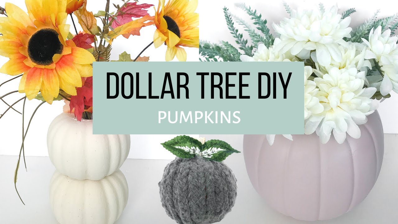 3 DIY DOLLAR TREE PUMPKINS | Easy FALL DECOR Tutorial