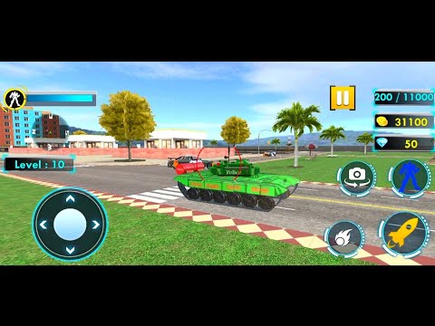 Tank Robot Games - Police Eagle Robot Car Game - Android Gameplay Part 4