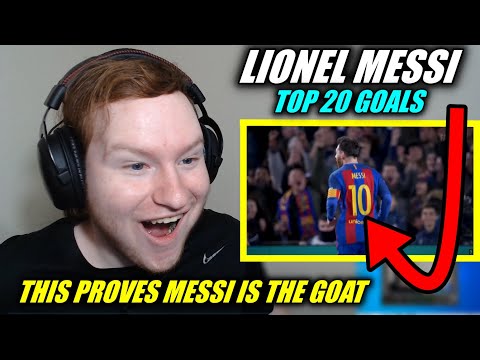 American REACTS to Lionel Messi - Top 20 Goals - HD