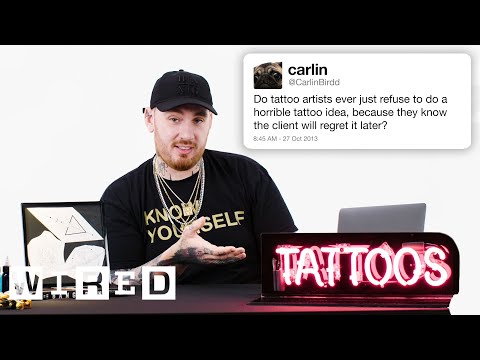 Tattoo Artist Bang Bang Answers Tattoo Questions From Twitter | Tech Support | WIRED Video