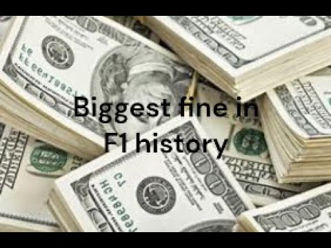 Biggest fine in f1 history
