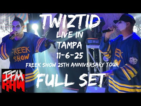 FULL SET: Twiztid Live in Tampa, FL 11-6-25 Freek Show 25th Anniversary Tour w/ Blaze, ABK & Boondox