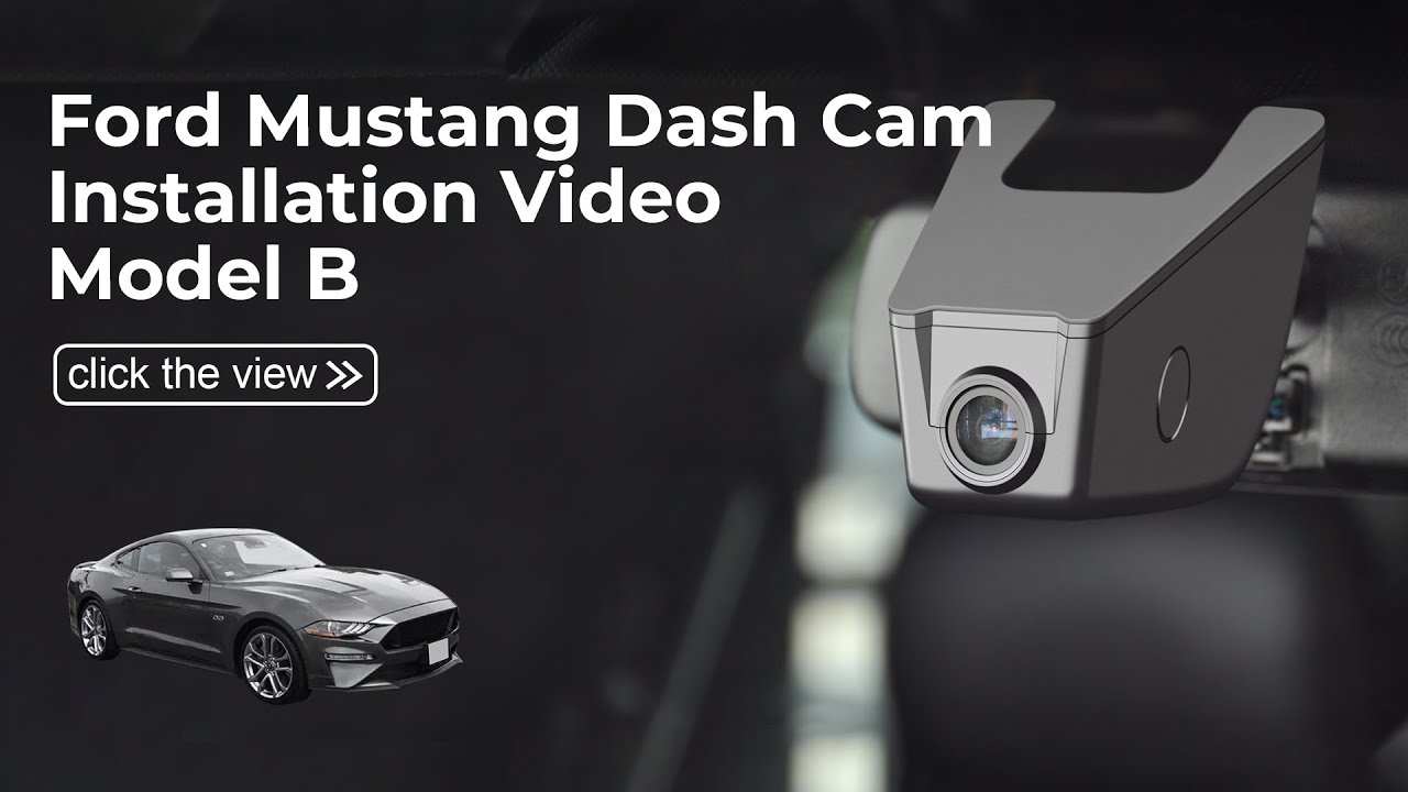  FORD Mustang Gen6 S550 2015-2021 Model B 032D Dash Cam Installation Video