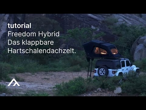 qeedo | Freedom Hybrid Roof Tent. The foldable hard-shell roof tent - Tutorial