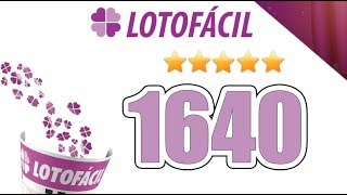 LotoFácil: Resultado do Sorteio 1640 Realizado Dia 23/03/2018