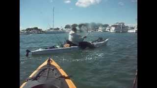 preview picture of video 'Sunset Beach Kayak Fishing 4 Halibut'