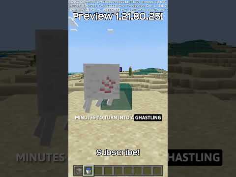 How To Turn A Dried Ghast Into A Ghastling In Minecraft!