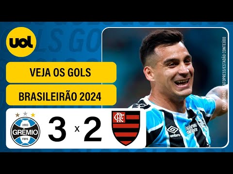 GRÊMIO 3 X 2 FLAMENGO - BRASILEIRÃO 2024; VEJA OS GOLS