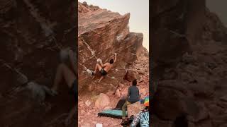 Video thumbnail of Angel Dyno, V7. Red Rocks