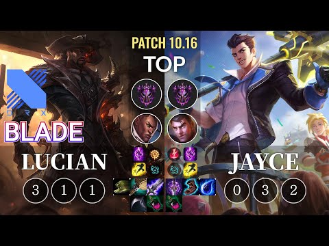 DRX Blade Lucian vs Jayce Top - KR Patch 10.16