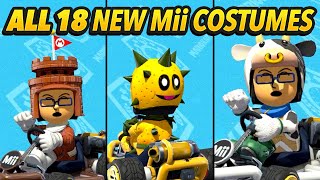 All 18 NEW Mii Suits in Mario Kart 8 DLC! (Wave 6 Showcase)