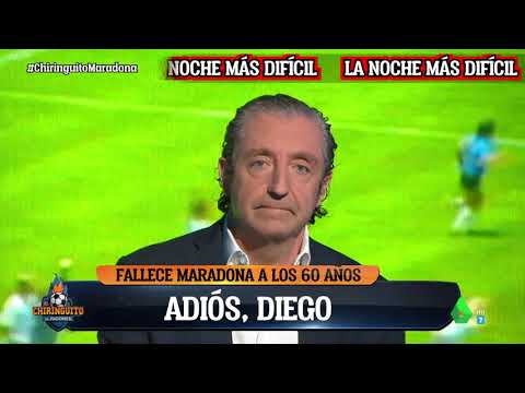 🖤 Pedrerol se despide de Maradona en El Chiringuito