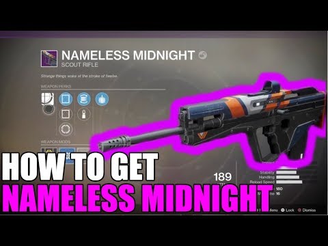 How to get NAMELESS MIDNIGHT | Destiny 2