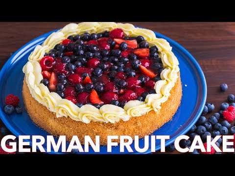 German Fruit Cake (Obstkuchen) Recipe