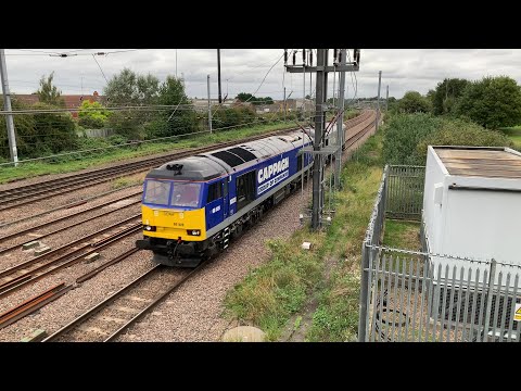 DC Rail class 60 60028 & 60055 pass Biggleswade light engine - 31/08/21