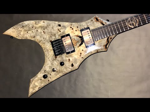 Custom Guitar Build - The Leviathan - Buckeye Burl Top
