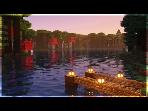 🌅 Minecraft Pier Ambience w/C418 Music | 10 Hours