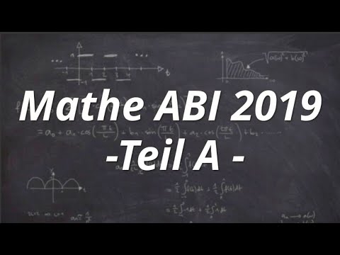 Mathe Abitur 2019 Bayern - Analysis Teil A Gruppe 1 | StudyWithMe