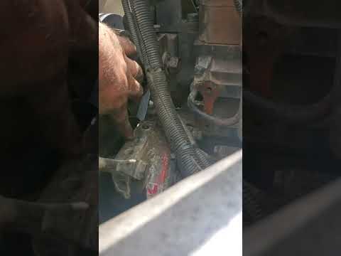 Cummins N14 Water Pump belt replacement