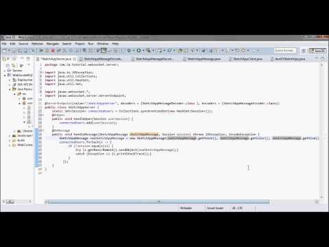 WebSocket JavaFX Sketch App. Tutorial (Tomcat 8 + Java 8)