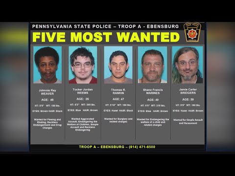 Cambria County Wanted List