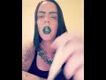 Curvy Inked Girl Tattooed Model Smoking On Cam Smoking Fetish
