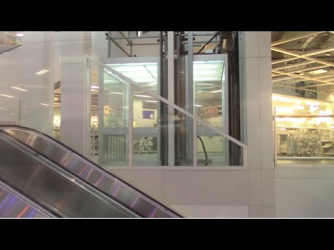 Montgomery KONE Hydraulic Glass Elevators @ IKEA in Schaumburg, IL - HD Take