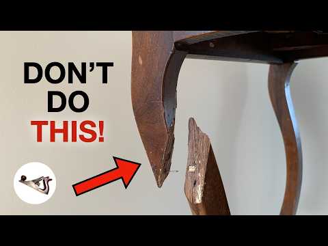Bad Furniture Repair and How to Fix It #7 - Broken Chair Leg Repair by Fixing Furniture