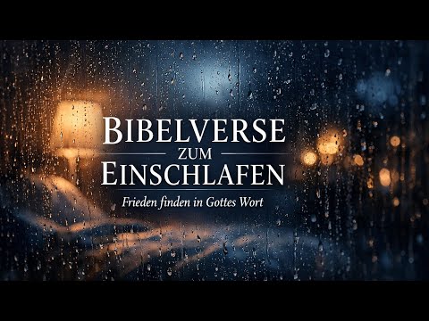 Bibelverse zum Einschlafen 🌙 Frieden finden in Gottes Wort | Christliche Meditation mit Regen